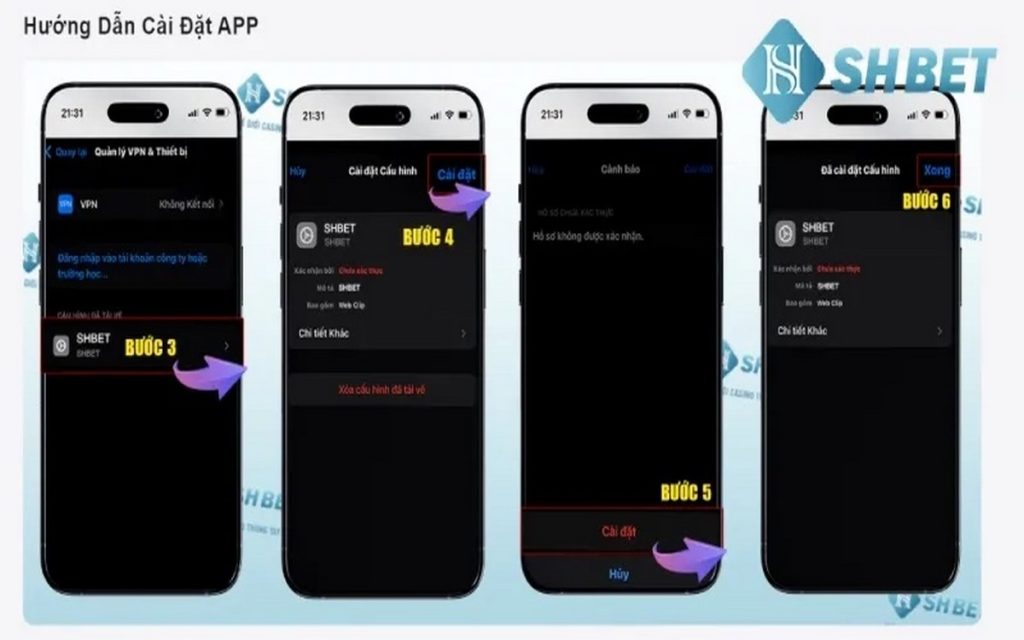 hướng dẫn cài đặt app shbet trên điện thoại